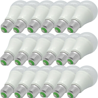 #ad Lot A19 LED Light Bulbs 15W Equivalent 100W E26 6500K Daylight White Replacement $51.49