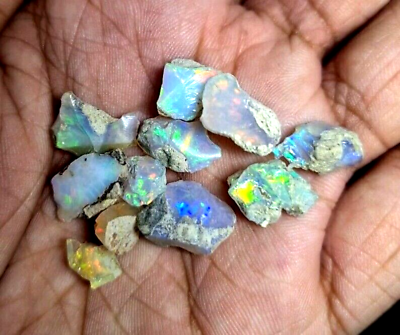 #ad 1000 Cts Cut Grade Ethiopian Welo Opal Raw Lot AAA Grade Large Size Opal Rough $499.99