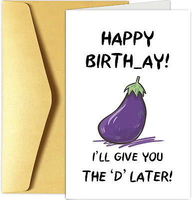 #ad Happy Birthday Card for Wife Girlfriend Naughty Birthday Greeting Card for Her $11.11