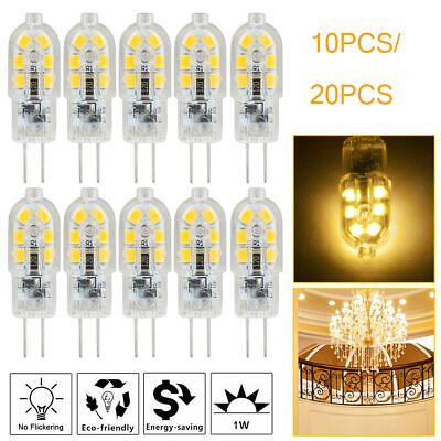 #ad #ad 20 10 pcs G4 Bi pin 12 LED Lamp Light Bulb DC 12V 20W 2835 SMD 6000K White Warm $13.95
