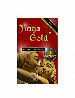 #ad Jinga Herbal Gold Capsules Pack of 4 Pills with Free Shipping $23.99