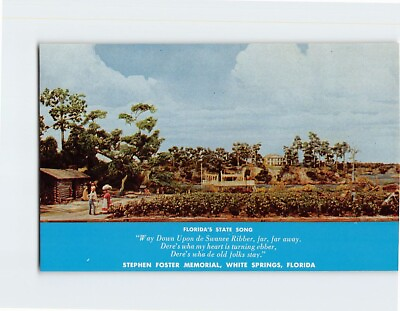 #ad Postcard Diorama quot;Old Folks at Homequot; Stephen Foster Memorial White Springs FL $8.39
