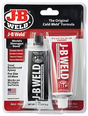 #ad JB Weld 8281 Professional Size Steel Reinforced Epoxy Twin Pack 10 oz $19.49