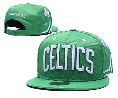 #ad Boston Celtics Snapback Hat Adjustable Fit Cap Jersey Style Free Fast Shipping $23.99