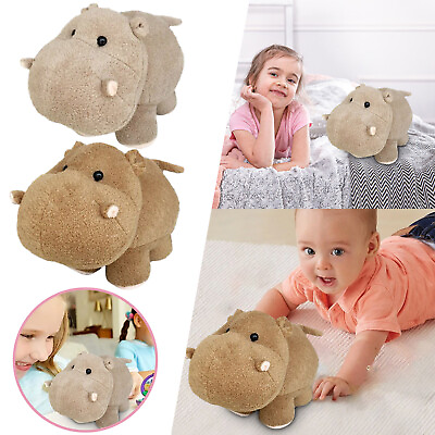 #ad Hippo Stuffed Animals Hippos Soft Mother Little Hippopotamus Toy Set Cute Grey $15.57