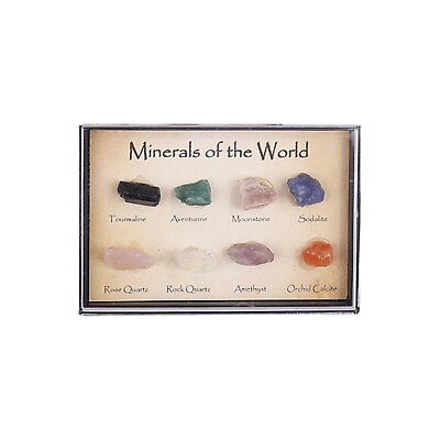 #ad 6 Kinds Of Mixed Natural Irregular Crystal Specimens Early Education Collection $7.95
