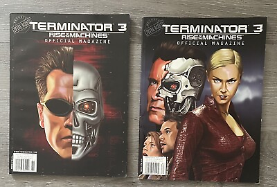 #ad Terminator 3 Rise of the Machines Official Magazine 1 amp; 2 $12.00