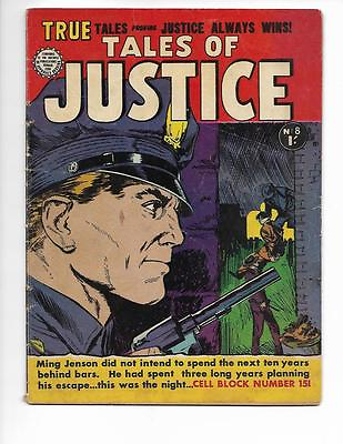 #ad Tales Of Justice No 8 1950#x27;s Australian Atlas Reprint Cell Block No 15 $15.99
