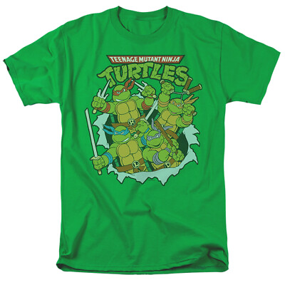 #ad Teenage Mutant Ninja Turtles Retro Group Licensed Adult T Shirt $26.95