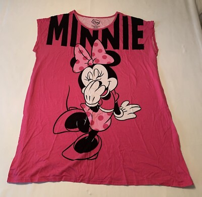 #ad Disney Women#x27;s 2X 3X Minnie Mouse Short Sleeve Graphic T Shirt. READ $14.00