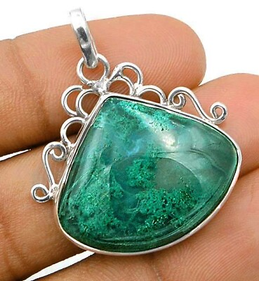 #ad Natural Agate 925 Solid Genuine Sterling Silver Pendant K2 4 $31.99