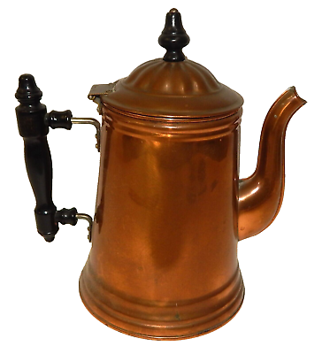 #ad Antique Rome Metal Ware Copper Gooseneck Coffee Pot $64.99