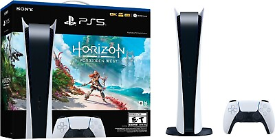#ad NEW Playstation 5 PS5 Digital Edition Console Horizon Game Bundle Ship Fast $579.00