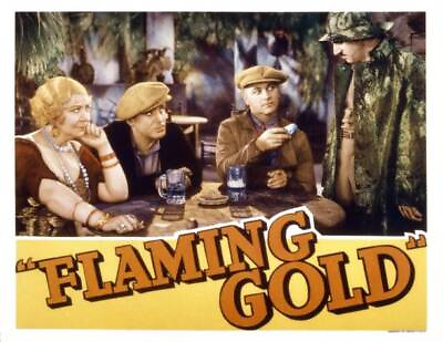 #ad Flaming Gold Us Lobby Card Helen Ware Pat Obrien Old Movie Photo AU $9.00