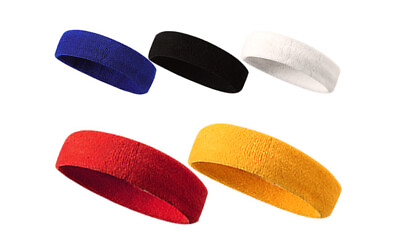 #ad Headbands for Men Head Sweatband Moisture Wicking Athletic Sweatband for Tennis $7.55