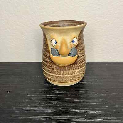 #ad Quirky March 1985 Muggins Pottery Mug Vintage Made in England $29.00