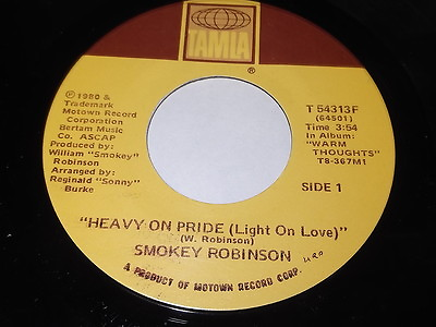 #ad Smokey Robinson Heavy On Pride Light On Love I Love The Nearness Of You 45 $5.89