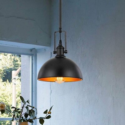 #ad Industrial Vintage Barn Pendant Light Ceiling Lamp Rustic Metal Shade Fixture $27.50