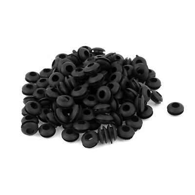 #ad 130pcs 3mm Inner Dia Double Sides Rubber Wire Grommets Gasket Cable Protector $6.56