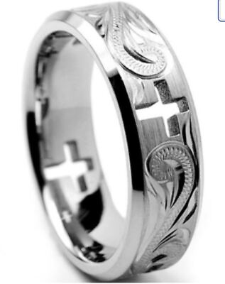 #ad Inspirational Religious Christian Jewelry Promise Cross style Ornate Cutout Ring $12.95