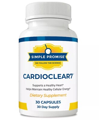 #ad Simple Promise Cardio Clear 7 Heart Health 30 Capsules New Exp. 09 2025 $35.00