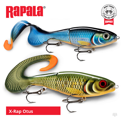 #ad Rapala X Rap Otus Lures Pike Muskie Zander Catfish Predator Fishing Tackle GBP 20.89