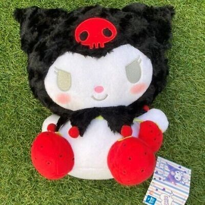 #ad Sanrio My Melody Kuromi Strawberry Big Plush Red Black Import From Japan $35.96