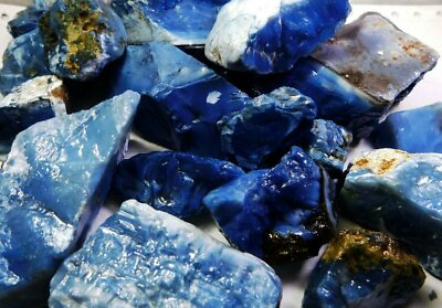 #ad 5 Lbs Natural Blue Opal Raw Rough Loose Gemstone lot $100.00