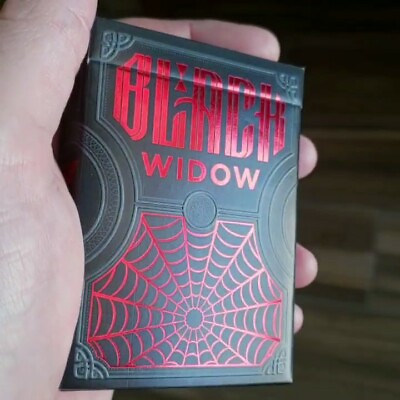 #ad Playing Cards Black Widow Deck of playing cards Brand New $10.99