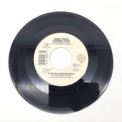 #ad Randy Travis amp; George Jones A Few Ole Country Boys Single Record Warner Bros $6.29