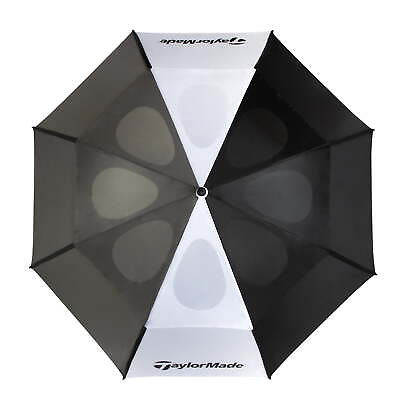 #ad TaylorMade 68 inch Auto Open Vented Golf Umbrella Black White $23.69