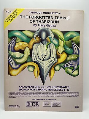 #ad module WG4 Forgotten Temple of Tharizdun TSR Dungeons amp; Dragons $30.00