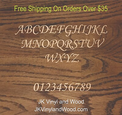 #ad Laser Cut Wooden Letters Monotype Corsoive Font Crafting Supplies $2.09
