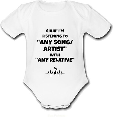 #ad Suave Babygrow Baby vest grow gift music custom personalised Feng GBP 9.99