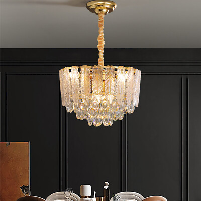 #ad Crystal Chandelier Lighting Dining Room Pendant Light Kitchen Bar Ceiling Lights $504.04