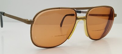 #ad Vintage Rodenstock Brad Brown Pilot Metal Sunglasses Malta FRAMES ONLY $68.00