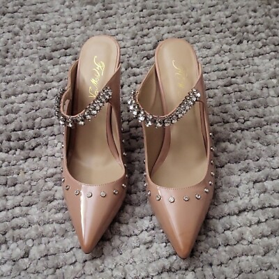 #ad FowT Women#x27;s High Heels Gold Pink Size 8 $20.50