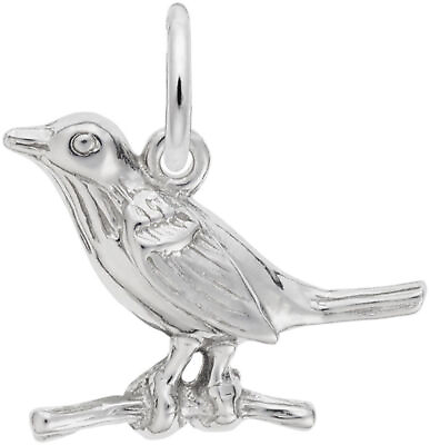 #ad Sterling Silver Robin Charm by Rembrandt $30.00