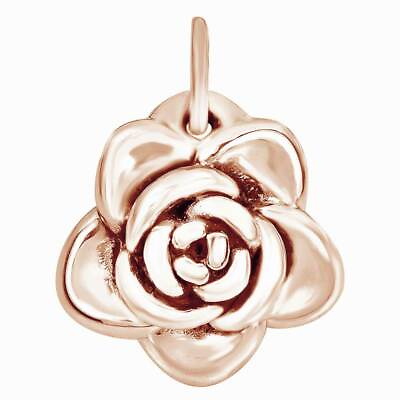 #ad Fashion Blooming Rose 14K Rose Gold Plated Silver Pendant Necklace For Women#x27;s $60.47