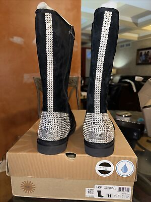 #ad Gorgeous Crystal Bling Ugg Boots Summer Sz 11 New $280.00