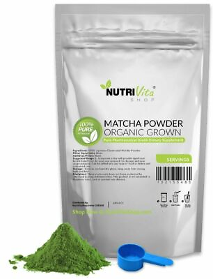 #ad 100% Pure Matcha Green Tea Powder Organically Grown Japanese nonGMO Vegan Japan $5.95