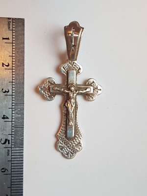 #ad Orthodox 925 silver cross. $27.00