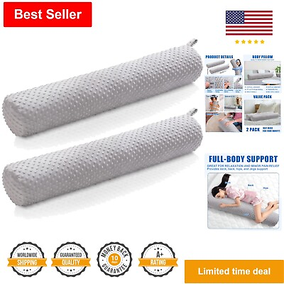 #ad Soft Long Bolster Pillow 39 x 7 Inch Round Body Pillow for Back amp; Neck Support $99.99