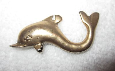 #ad MMA Museum Ancient Dolphin Pin Metropolitan NY Antique Gold Tone Rare Superb $46.74