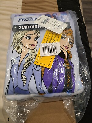 #ad Disney Frozen Girls 2 Pair Pajamas NEW Size 8 SEALED Stronger Together 4 Piece $19.83