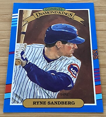 #ad Vintage Edition HOF Ryne Sandberg Chicago Cubs 1990 Donruss Diamond Kings #14 $9.99