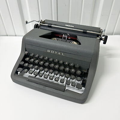 #ad 1950s Royal Companion Portable Typewriter in Working Condition With Case $195.00