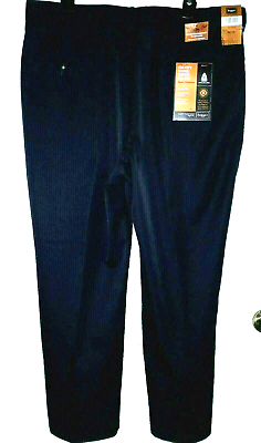 #ad Mens New Haggar Classic Fit Smart Waist Dress Navy Blue Pants Sz 38 30 $21.00
