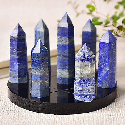 #ad Wholesale Lot 1 Lb Natural Lapis Lazuli Stone Obelisk Tower Crystal Wand Energy $41.80