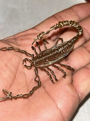 #ad Handmade Scorpion Twisted Copper Wire $10.00